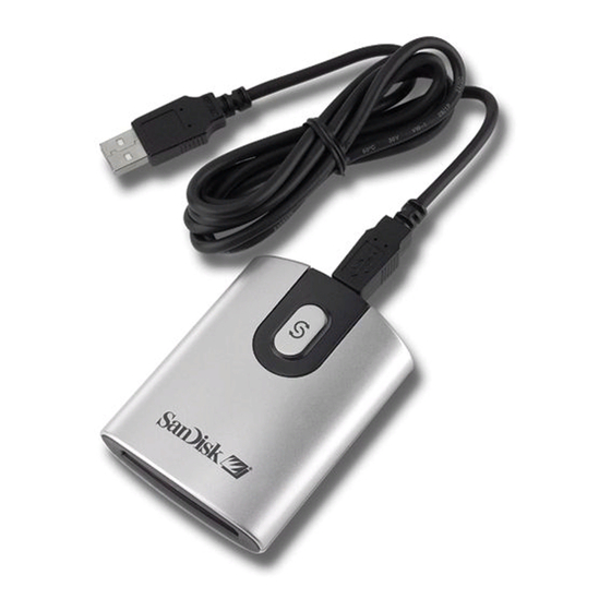 SanDisk ImageMate SDDR-99 Quick Start Manual