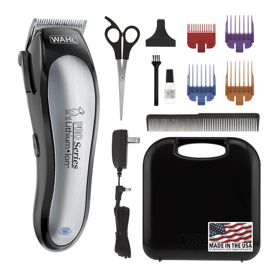 Wahl LITHIUM PRO Series Manuals