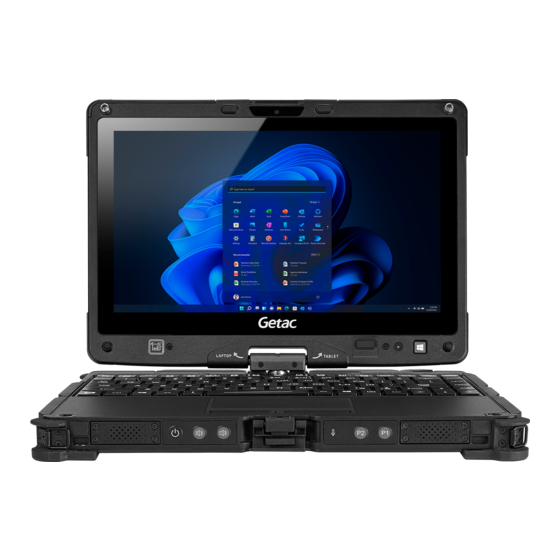 GETAC V110 SERIES USER MANUAL Pdf Download | ManualsLib