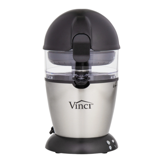 VINCI HANDS FREE CITRUS JUICER INSTRUCTIONS MANUAL Pdf Download ManualsLib