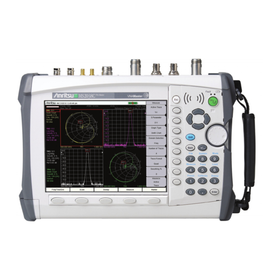 ANRITSU VNA MASTER MS2026C MAINTENANCE MANUAL Pdf Download | ManualsLib