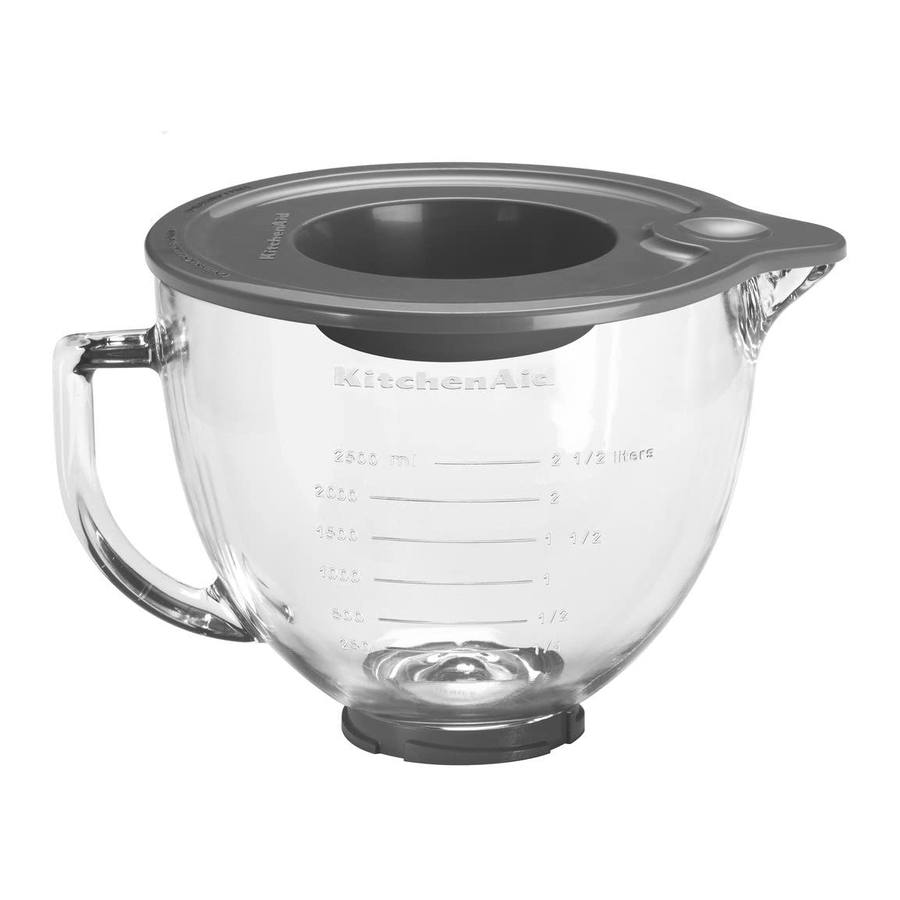 KitchenAid Glass Bowl Quick Manual