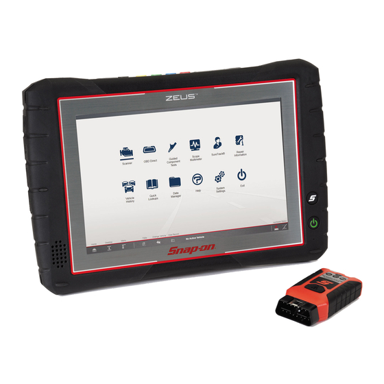 SNAPON ZEUS USER MANUAL Pdf Download ManualsLib