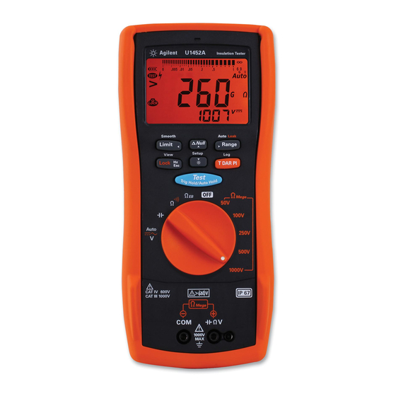 Keysight Technologies U1452A Quick Start Manual