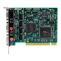 Brainboxes PCI 3+1 Port RS232 Hardware Manual