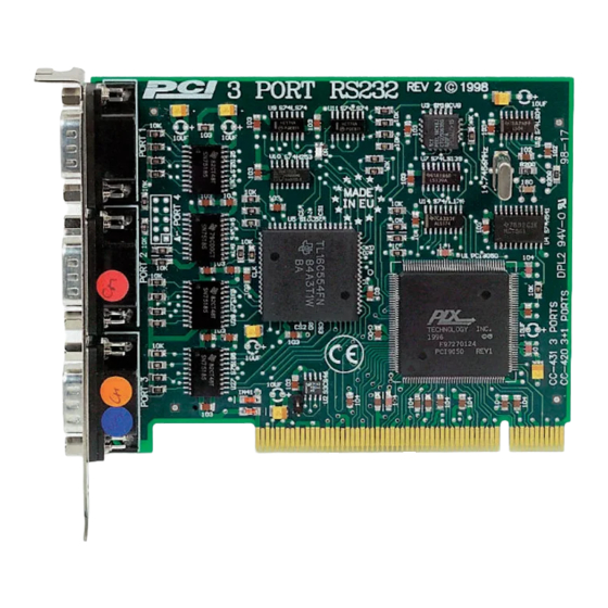 Brainboxes CC-431 Hardware Manual