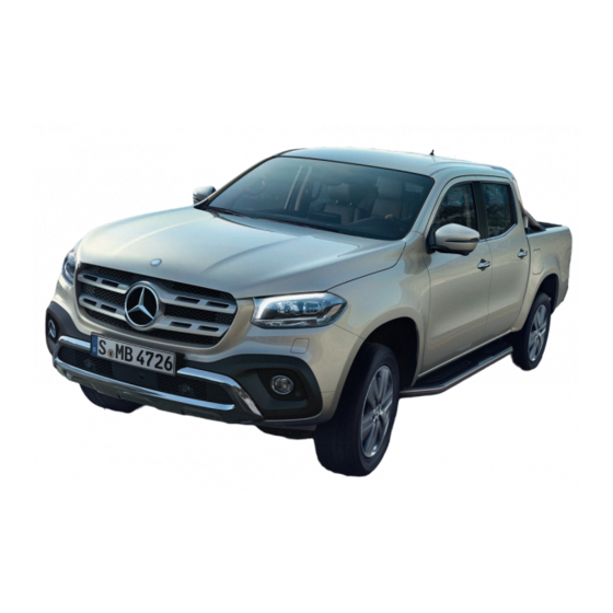 Mercedes-Benz X-Class 2017 Operating Instructions Manual