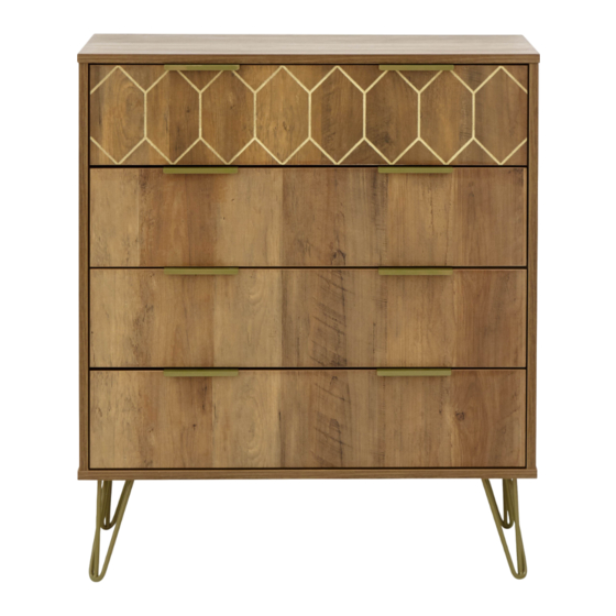 GFW ORLEANS 4 DRAWER CHEST Assembly Instructions Manual
