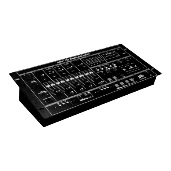Peavey DSM 752 Operating Manual