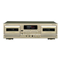Denon DRW-585 - Dual Cassette Deck Operating Instructions Manual