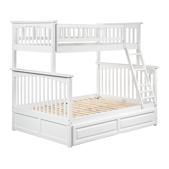 Atlantic Furniture Columbia model twin full Staircase bunk bed kids bedroom  furniture. Atlantic furniture brand twin full bunkbeds and columbia bunk  beds with stairs steps and stairway in Antique Walnut, White Natural