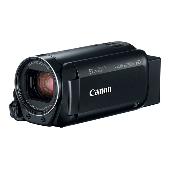 canon vixia hf r800 white balance