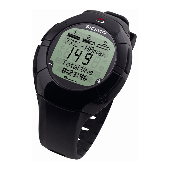 Sigma ONYX FIT Manual