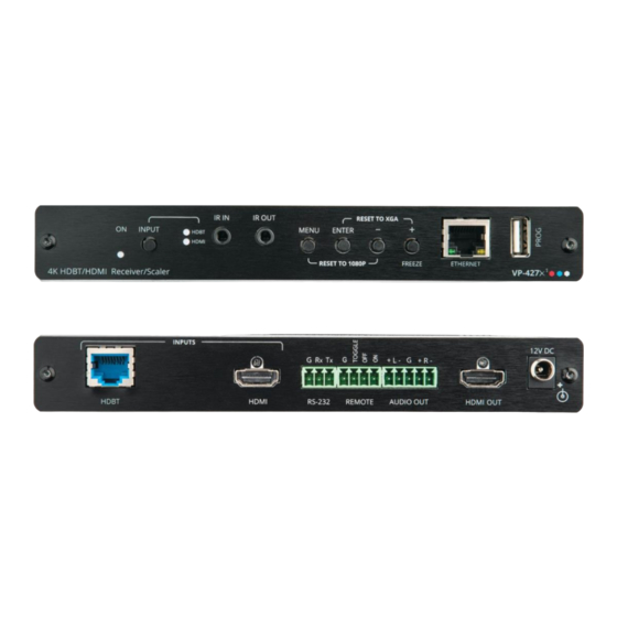 Kramer VP-427X1 User Manual