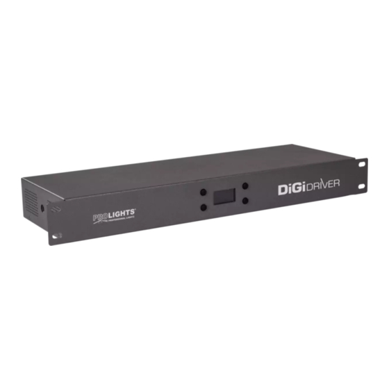 ProLights DIGIDRIVER User Manual