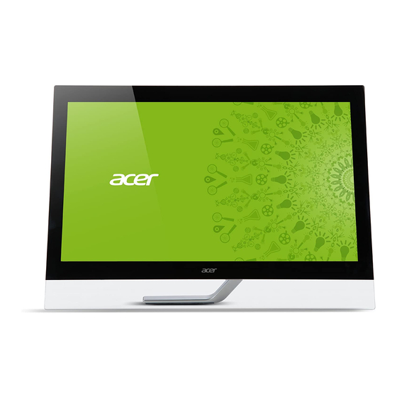 Acer T272HL Manuals