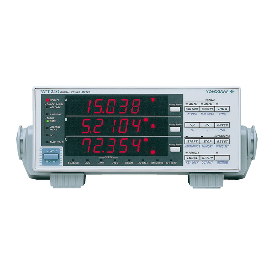 YOKOGAWA WT230 User Manual