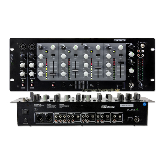 Reloop ACCESS.4 Operation Manual