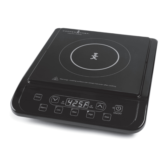 copper chef induction cooktop troubleshooting