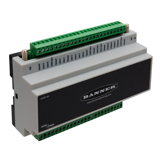 BANNER SURE CROSS DXM150S SERIES INSTRUCTION MANUAL Pdf Download