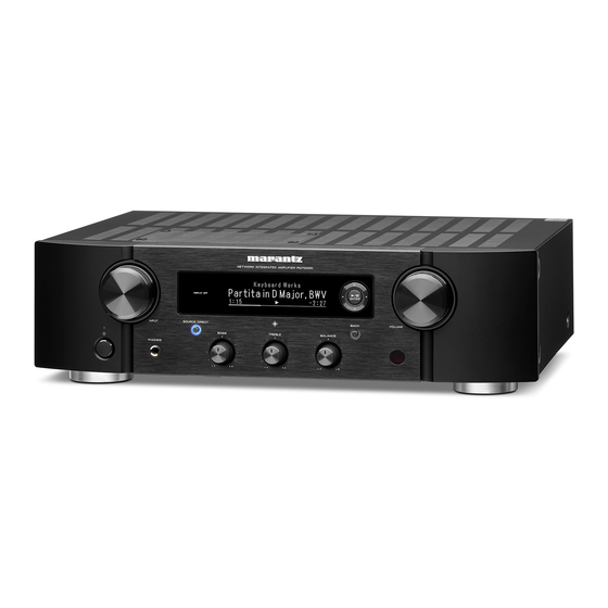 Marantz PM7000N Owner's Manual