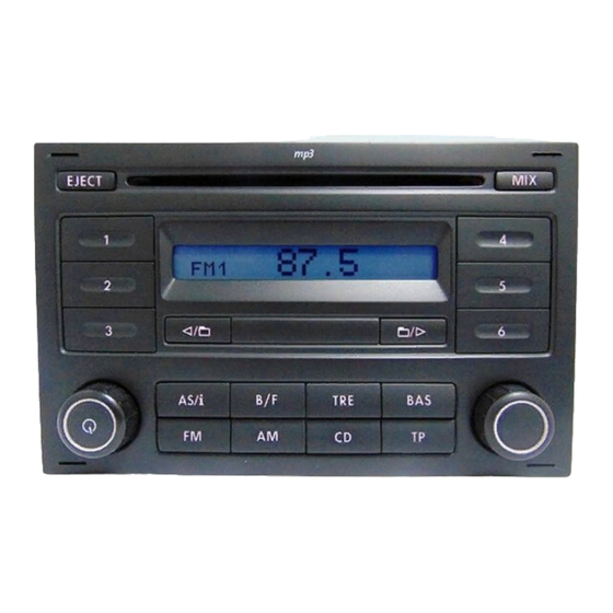 VOLKSWAGEN MP3 CD PLAYER MANUAL Pdf Download ManualsLib