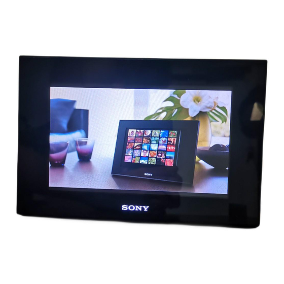 SONY SFRAME DPFD70 OPERATING INSTRUCTIONS MANUAL Pdf Download ManualsLib