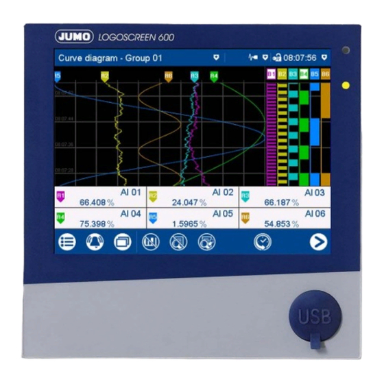 JUMO LOGOSCREEN 600 Brief Instructions