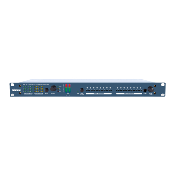 Broadcast Tools ACS 16.2 Installation And Operation Manual