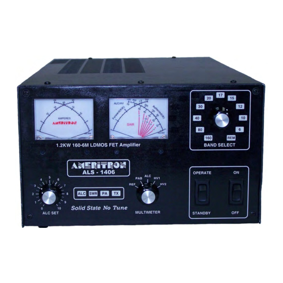AMERITRON ALS-1406/S Instruction Manual