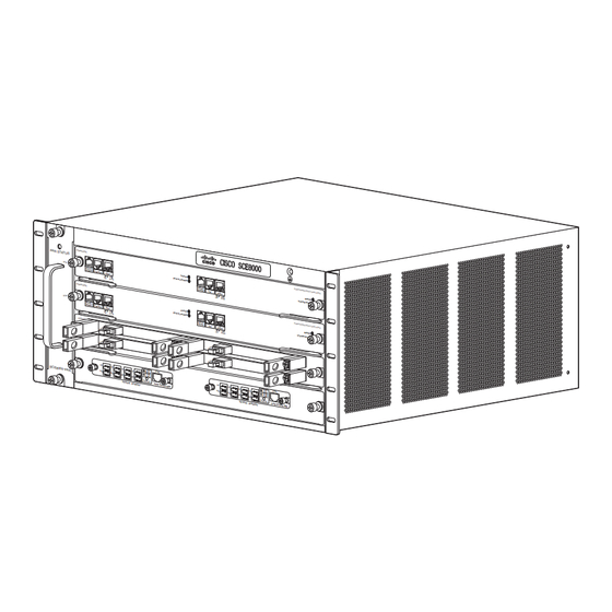 Cisco SCE8000 Installation And Configuration Manual
