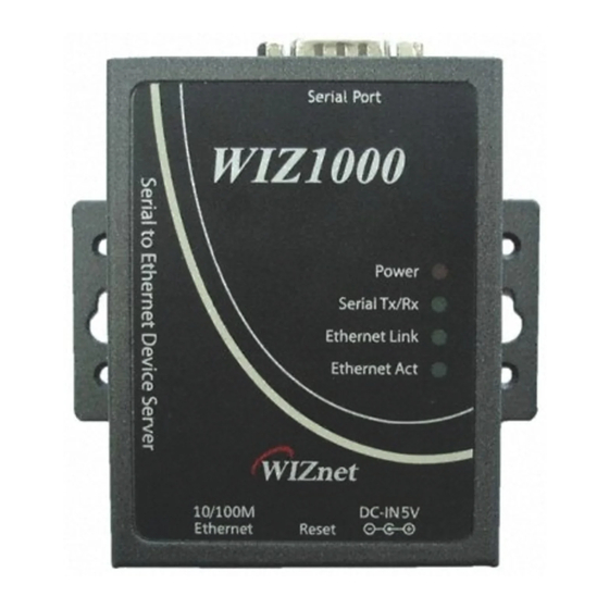 Wiznet WIZ1000-US User Manual