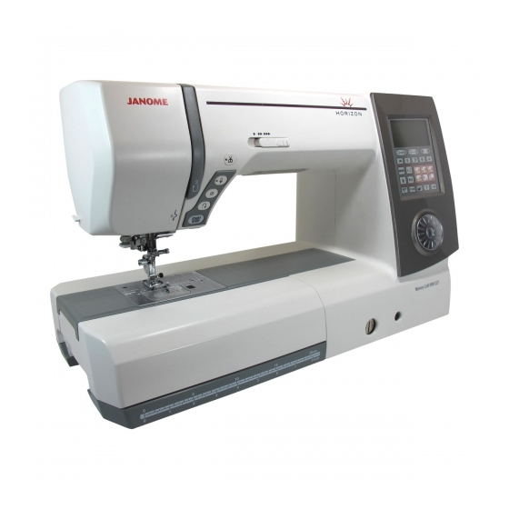 Janome Memory Craft 8900QCP Instruction Manual