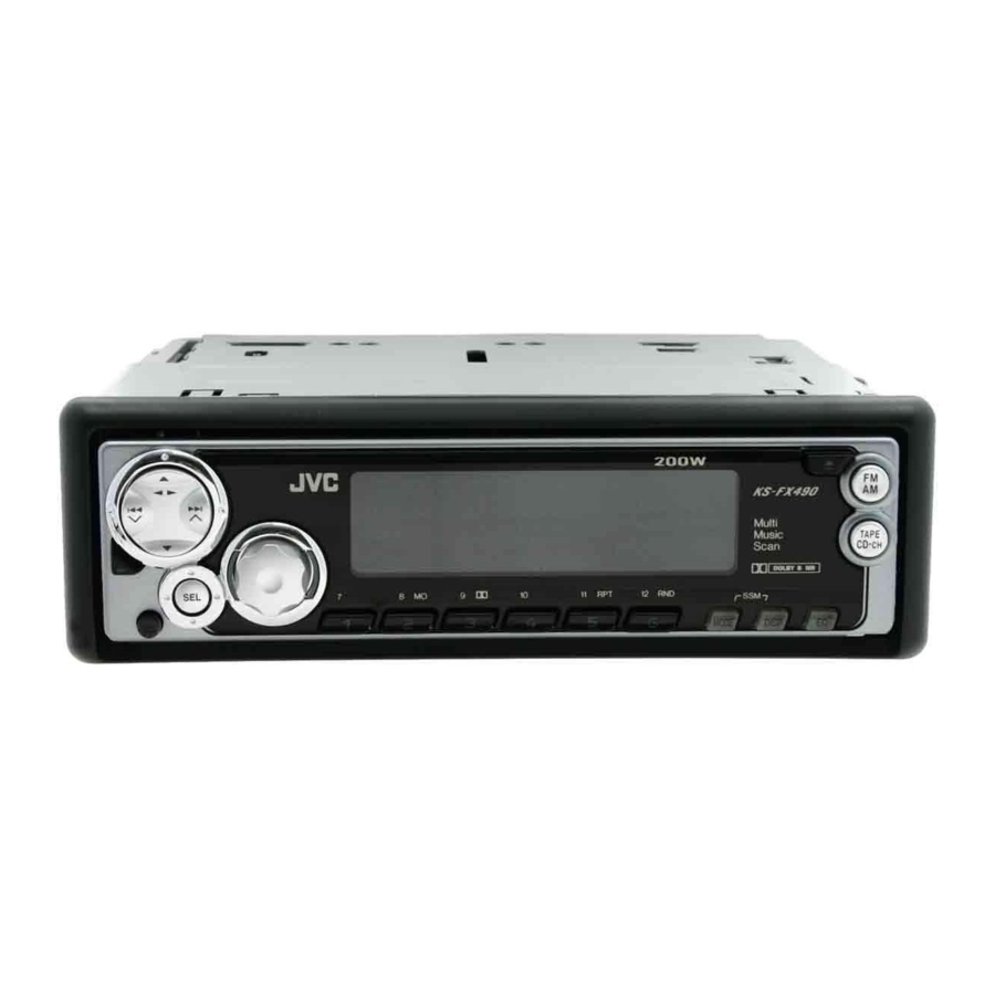 JVC KS-FX490 Service Manual