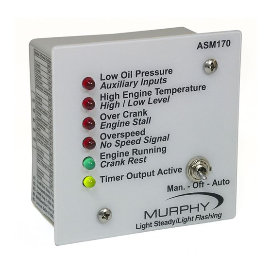 Murphy MURPHYMATIC ASM170 Installation And Operation Instructions