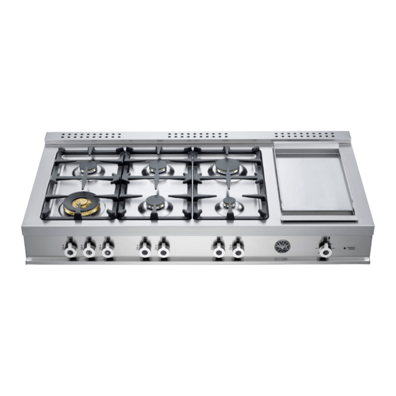 BERTAZZONI CB486G00X INSTRUCTIONS FOR THE INSTALLATION, MAINTENANCE AND