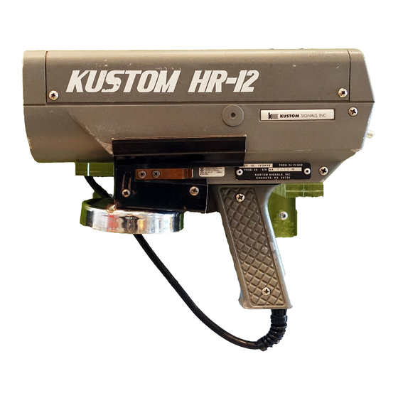 Kustom Signals Falcon HR Law Enforcement Radar Gun, Hand-held or Dash  Mount, corded