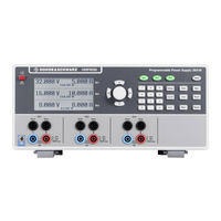 Rohde & Schwarz Hameg HMP4040 Manual