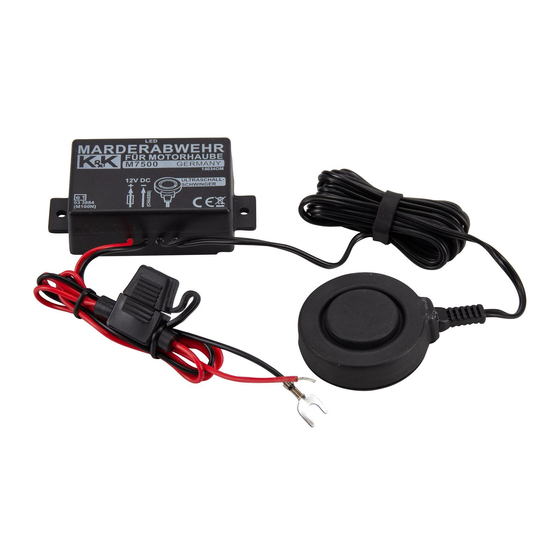 K&K M7500 Installation Instructions Manual