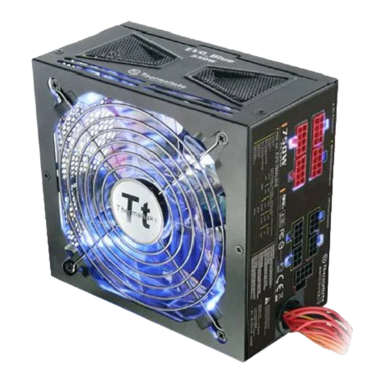 Conrad Thermaltake EVO Blue Operating Instructions Manual