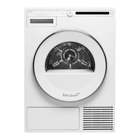 Asko T208CW Installation Instructions Manual