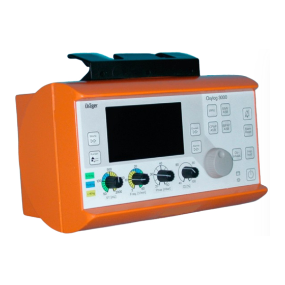 Dräger Medical Oxylog 3000 Technical Documentation Manual
