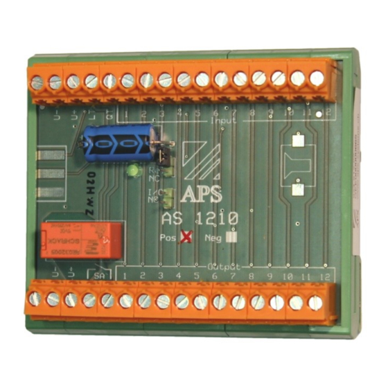 APS AS1210 Operating Manual