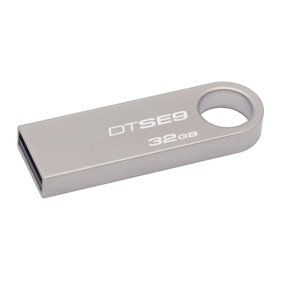 Kingston Technology DataTraveler SE9 Specifications