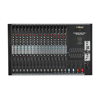 Studiomaster Platinum Basic MKI Instruction Manual