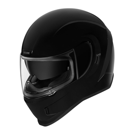 ICON AIRFORM Series Helmet Accessories Manuals
