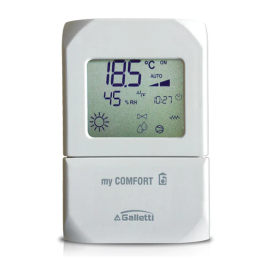 Galletti MYCOMFORT LARGE Manual