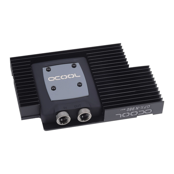 Alphacool NexXxoS GPX-N 960-M02 Instruction Manual