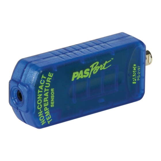 PASCO Pasport PS-2197 Instruction Sheet