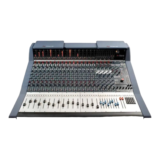 User Manuals: Neve Genesys Analog Mixing Console
